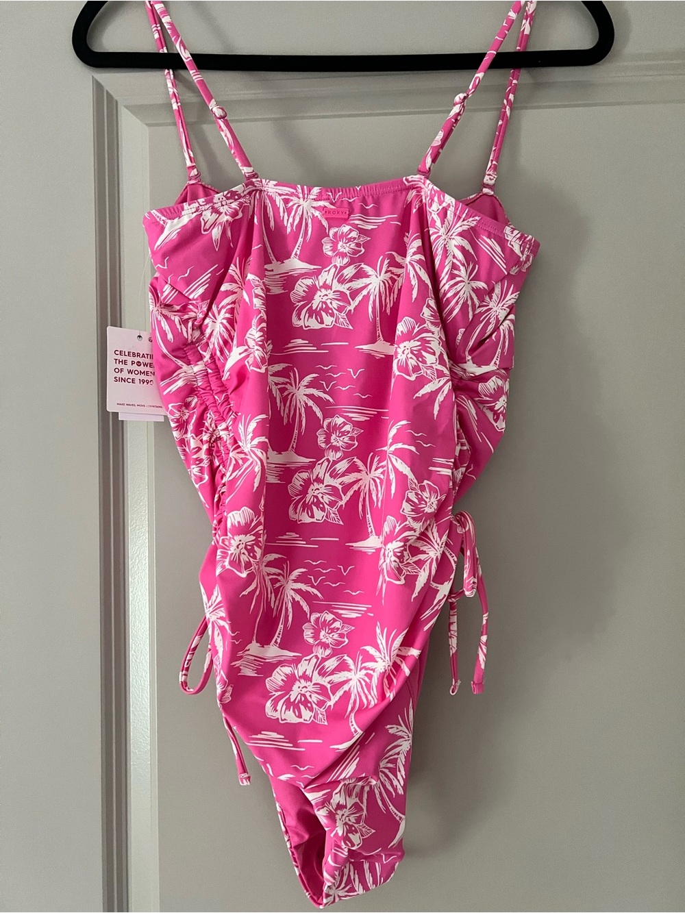 Women’s Tropical Pink One-Piece Swimsuit NWT XL - Picture 2 of 5